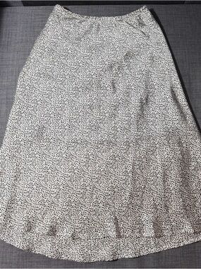 Sienna Sky Black & White Ditsy Print A-Line Skirt